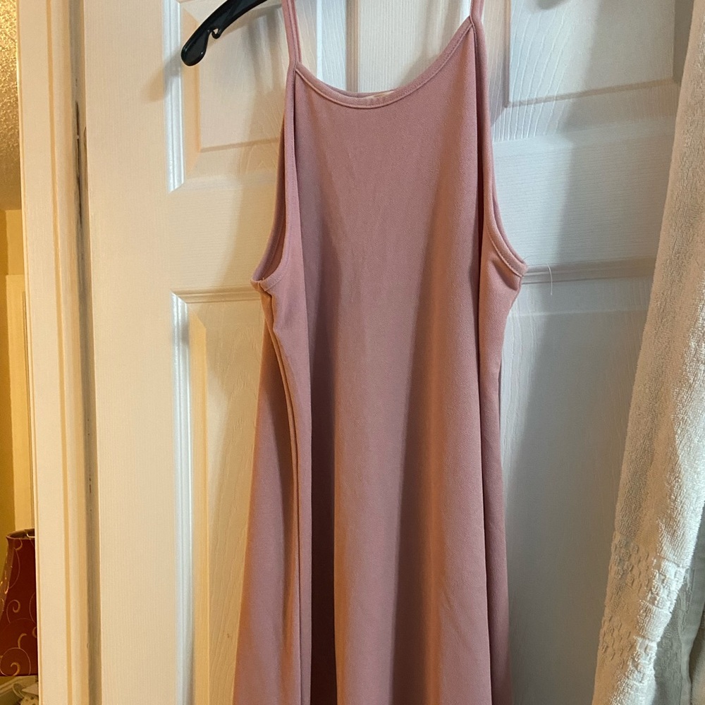 Pink mini dress